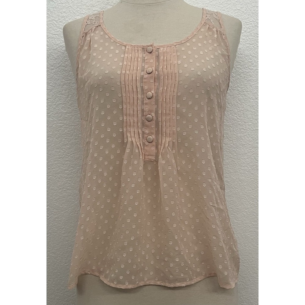 Sheer Pink Sleeveless Top